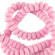 Polymer beads rondelle 7mm - Pure pink